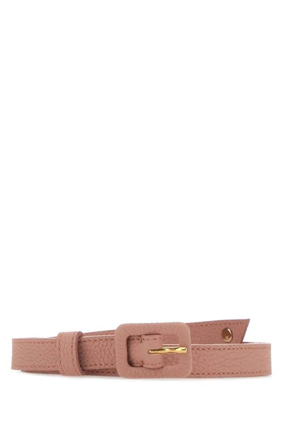 Shop Agnona Tonal Buckle Belt In Pink