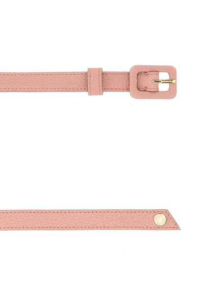 Shop Agnona Tonal Buckle Belt In Pink