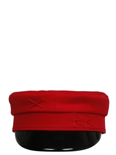 Shop Ruslan Baginskiy Monogram Baker Boy Hat In Red