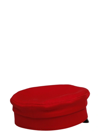 Shop Ruslan Baginskiy Monogram Baker Boy Hat In Red