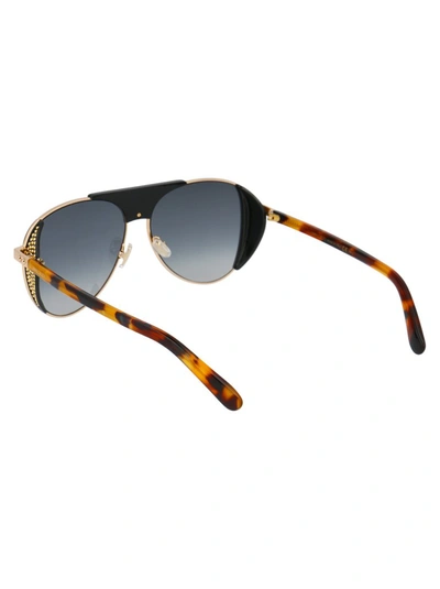 Shop Jimmy Choo Eyewear Rave Aviator Sunglasses In Gold