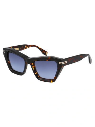 Shop Marc Jacobs Eyewear Cat Eye Frame Sunglasses In Multi