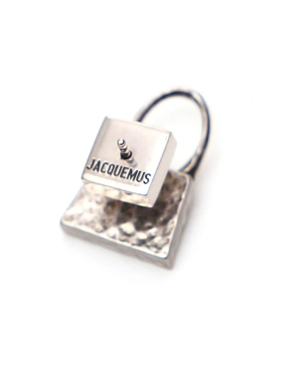 Shop Jacquemus Le Chiquito Chiquito Earring In Silver