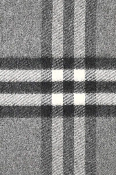 Shop Burberry Icon Check Fringed Scarf In Multi
