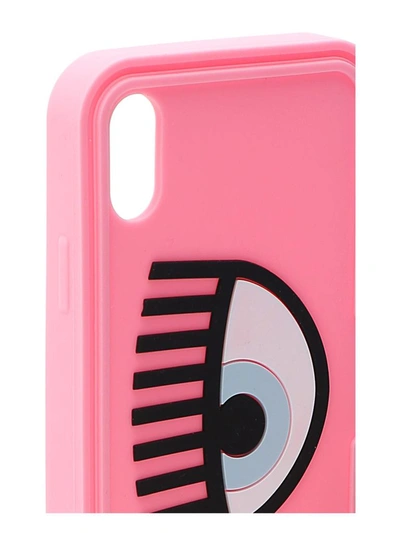 Shop Chiara Ferragni Flirting Eye Iphone X/xs Case In Pink