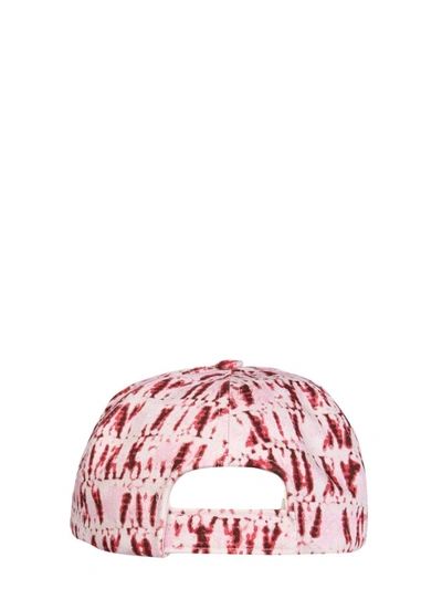 Shop Isabel Marant Logo Embroidered Baseball Cap In Red