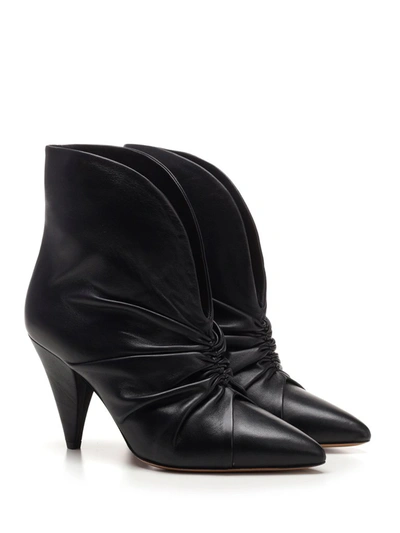 Shop Isabel Marant Lasteen Heeled Ankle Boots In Black