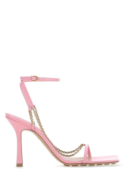 Shop Bottega Veneta Stretch Sandals In Pink