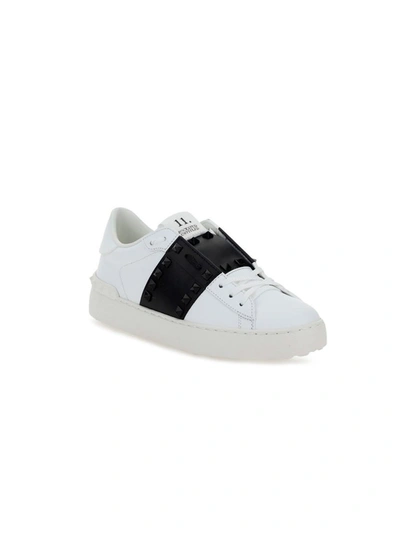 Shop Valentino Garavani Rockstud Untitled Sneakers In White