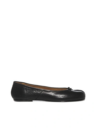 Shop Maison Margiela Tabi Ballet Flats In Black