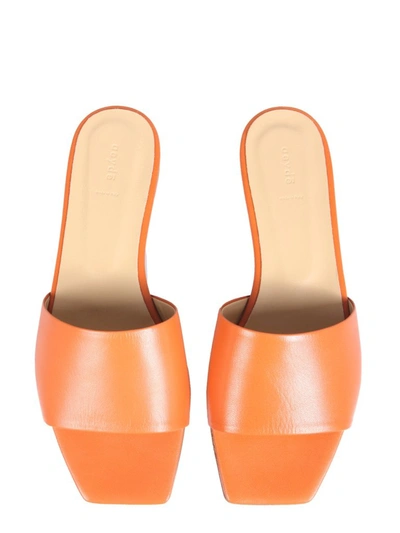 Shop Aeyde Aeydē Anna Low Sandals In Orange