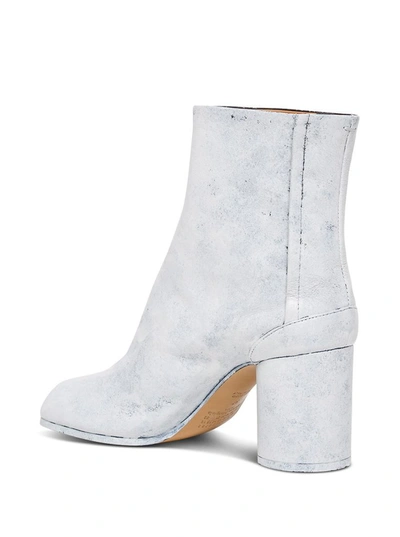 Shop Maison Margiela Tabi Painted Boots In White