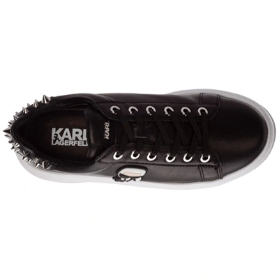 Shop Karl Lagerfeld K/ikonic Kapri Lace Up Sneakers In Black