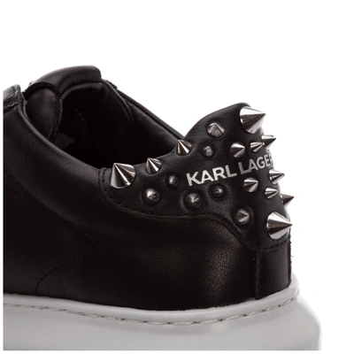 Shop Karl Lagerfeld K/ikonic Kapri Lace Up Sneakers In Black