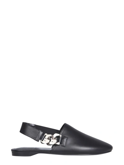 Shop Givenchy G Chain Slingback Mules In Black
