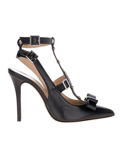 Shop Alessandra Rich Buckle In Black