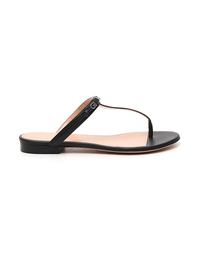 Shop Givenchy Elba Thong Sandals In Black