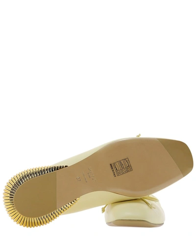 Shop Lanvin Bumpr Ballerina Flats In Beige