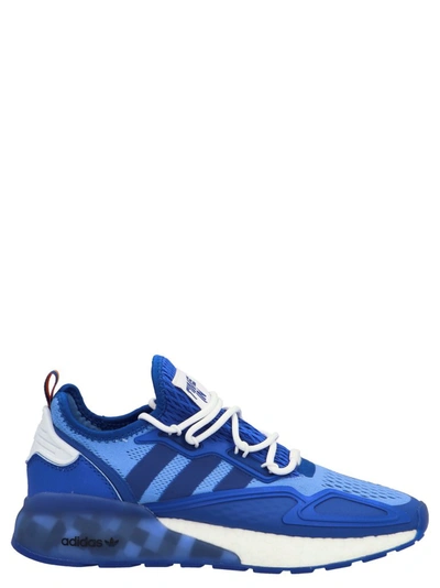 Shop Adidas Originals Ninja Zx 2k Boost Sneakers In Blue