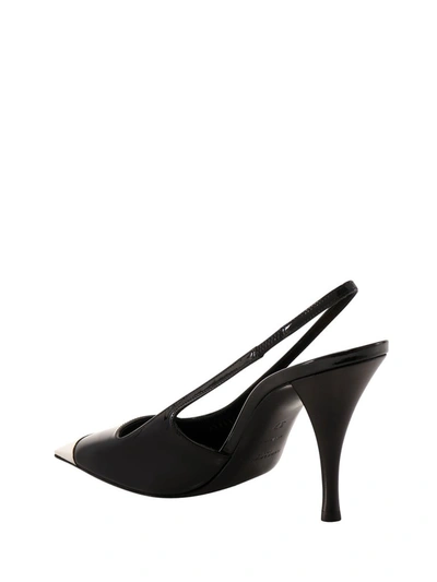 Shop Saint Laurent Blade Slingback Pumps In Black