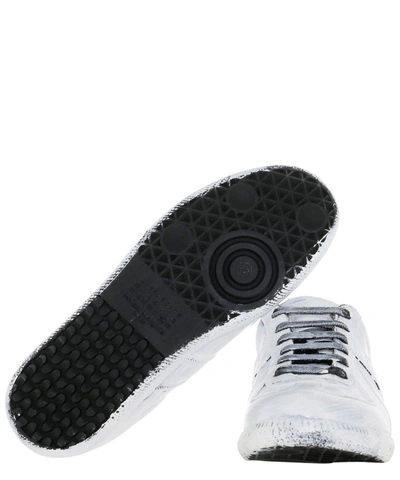 Shop Maison Margiela Replica Paint Print Sneakers In White