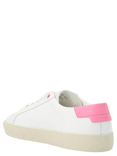 Shop Saint Laurent Court Classic Sl/06 Embroidered Sneakers In White