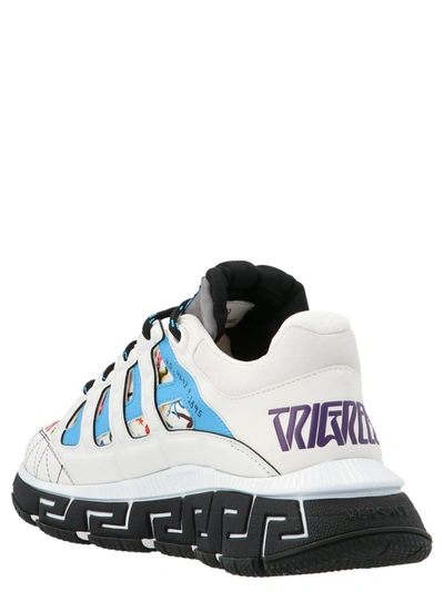 Shop Versace Trésor De La Mer Print Sneakers In Multi