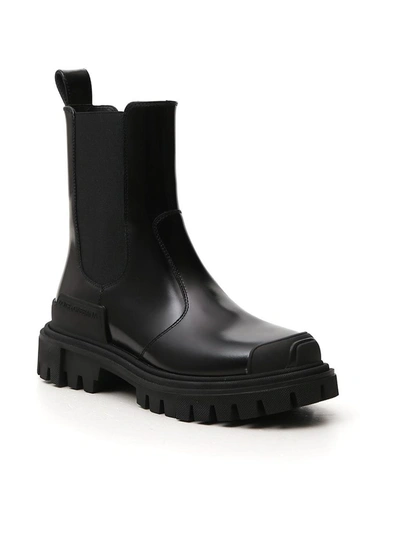 Shop Dolce & Gabbana Chelsea Ankle Boots In Black
