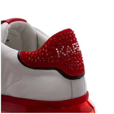 Shop Karl Lagerfeld K/ikonik Transparent Sneakers In Red