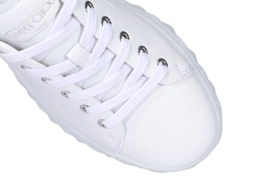 Shop Jimmy Choo Diamond Light Sneakers In White