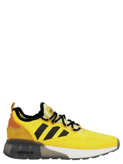 Shop Adidas Originals Ninja Zx 2k Boost Sneakers In Yellow