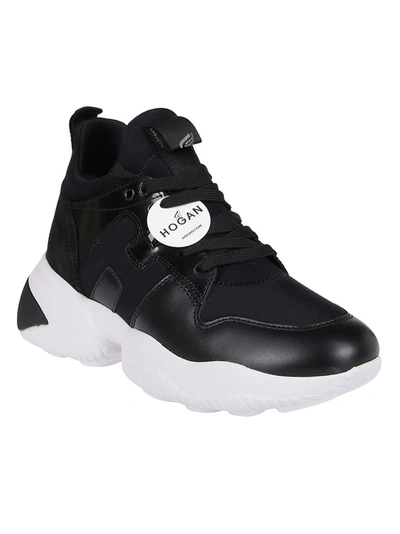 Shop Hogan Interaction Sneakers In Black