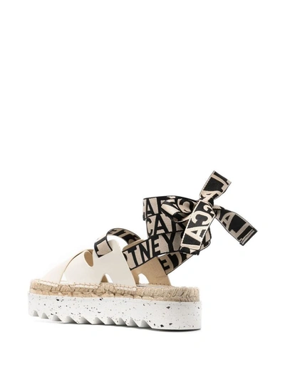 Shop Stella Mccartney Gaia Alter Mat Sandals In White