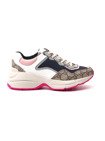 Shop Gucci Rhyton Sneakers In Multi