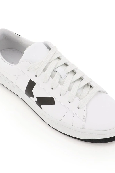 Shop Kenzo Kourt K Logo Sneakers In White