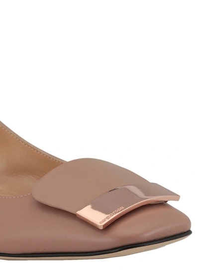 Shop Sergio Rossi Sr1 Square In Beige