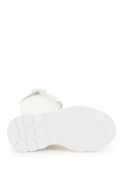 Shop Alexander Mcqueen Tread Knee In White