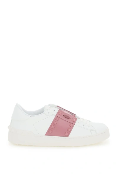 Shop Valentino Garavani Rockstud Open Low In White