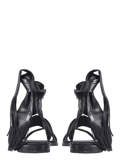 Shop Ash Mystic Strap Sandals In Black