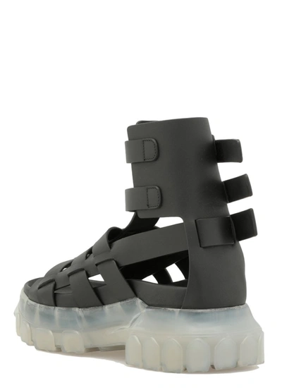 Shop Rick Owens Tractor Sandals In Black