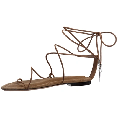 Shop Isabel Marant Strappy Flat Sandals In Brown