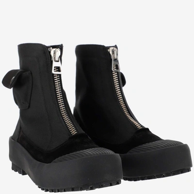 Shop Jw Anderson Side Pockets Zipped Boots In Black