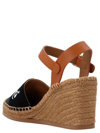 Shop Chloé Woody Espadrille Wedges In Multi