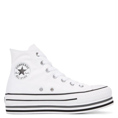 Converse Chuck Taylor All Star Platform Sneakers In White | ModeSens