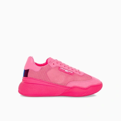 Shop Stella Mccartney Loop Square Mesh Sneakers In Pink