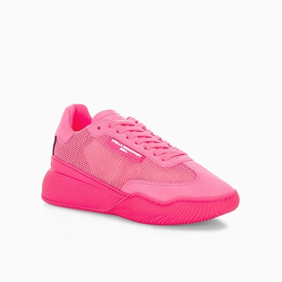 Shop Stella Mccartney Loop Square Mesh Sneakers In Pink