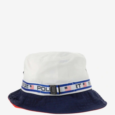 Shop Polo Ralph Lauren Logo Patch Bucket Hat In Multi