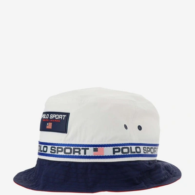 Shop Polo Ralph Lauren Logo Patch Bucket Hat In Multi