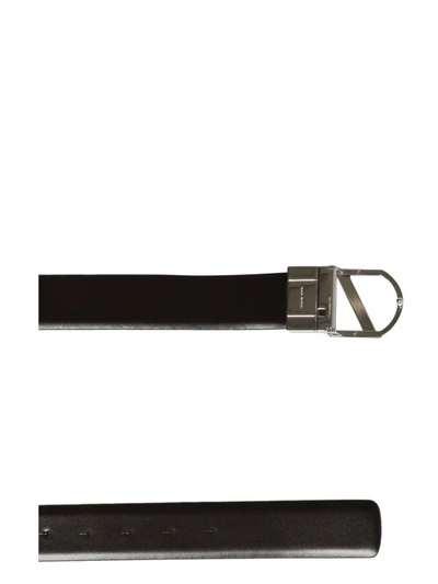Shop Z Zegna Buckled Belt In Black