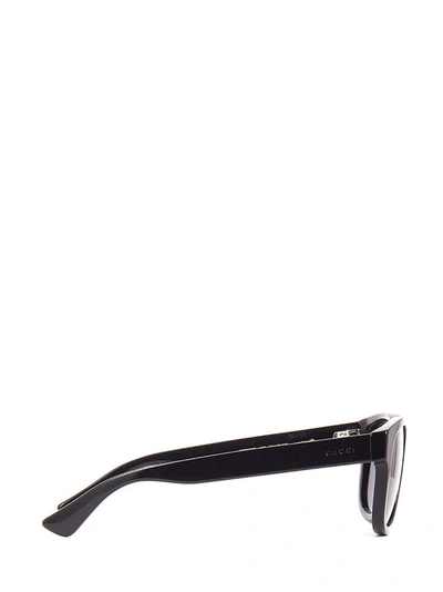 Shop Gucci Eyewear Round Frame Sunglasses In Black